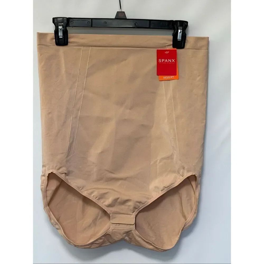 Spanx Oncore Sculpt high waisted brief soft nude tan size 3X NWT